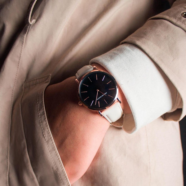 Reloj Mujer Negro Cardiff 36mm - Hannah Martin