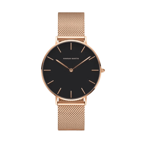 Reloj Mujer Negro Preston 36mm - Hannah Martin