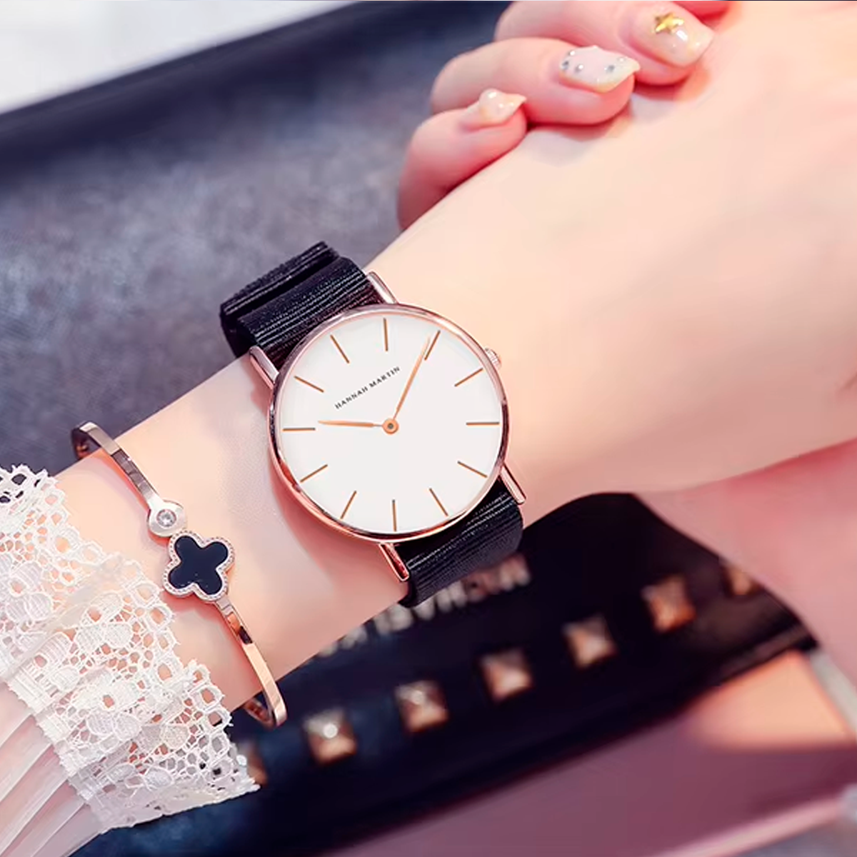 Reloj Mujer Blanco y Rosé Gold Cornwall 36mm