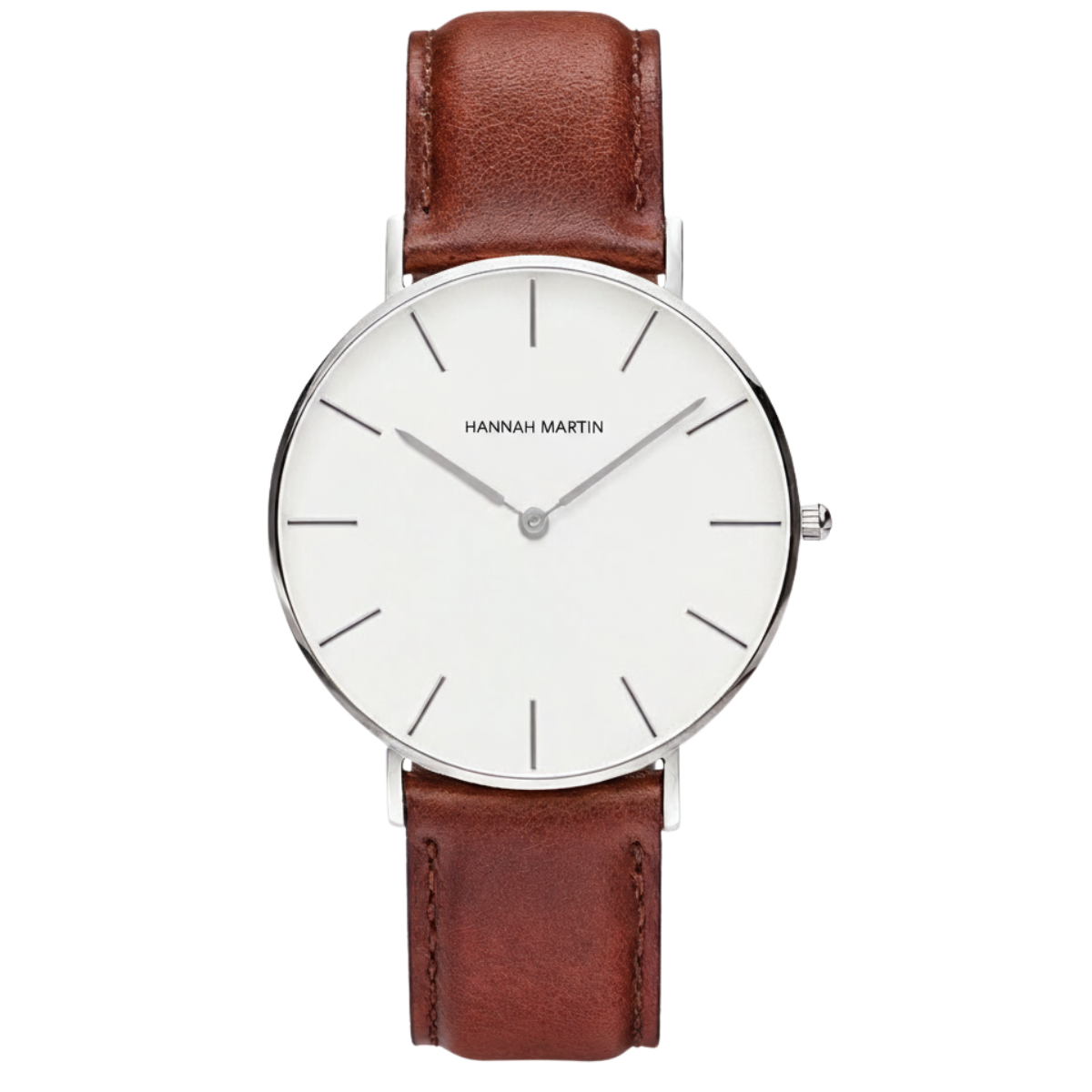 Reloj Hombre Glasgow Plateado y Blanco 40mm