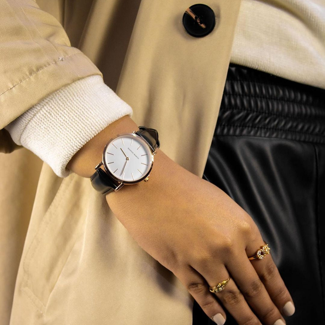 Reloj Femenino Blanco y Rosé Gold Belfast 36mm 