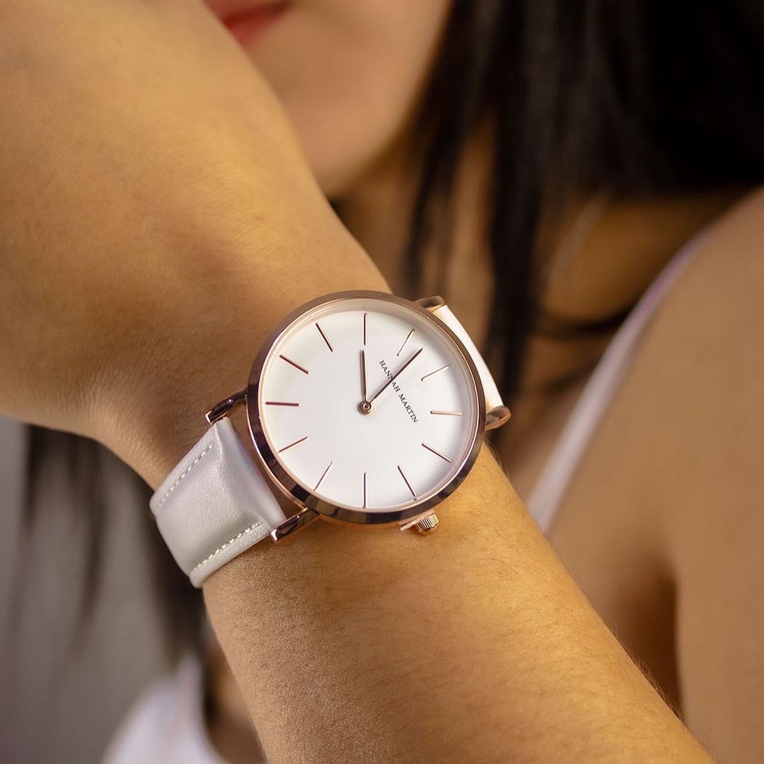 Reloj Femenino Blanco y Rosé Gold Cardiff 36mm