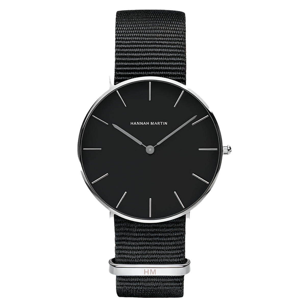 Reloj Mujer Negro y Plata  Cornwall 36mm