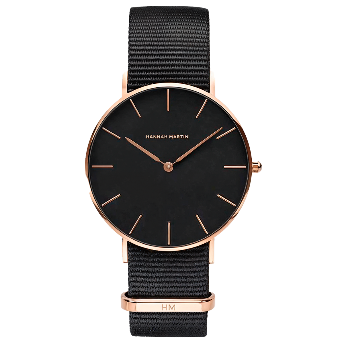 Reloj Mujer Negro y Rosé Gold Cornwall 36mm