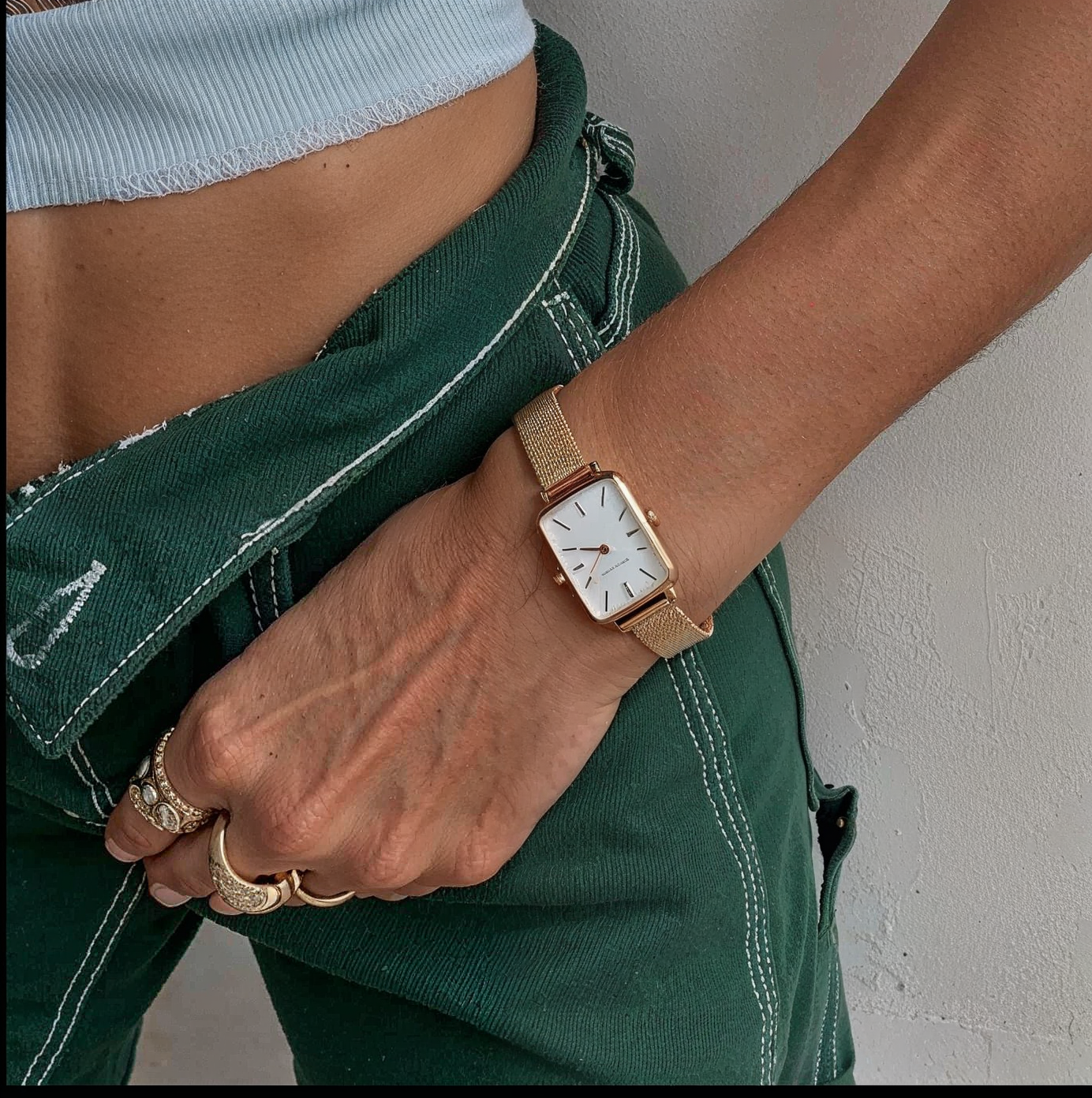 Reloj Mujer Blanco y Rosé Gold Vindemia