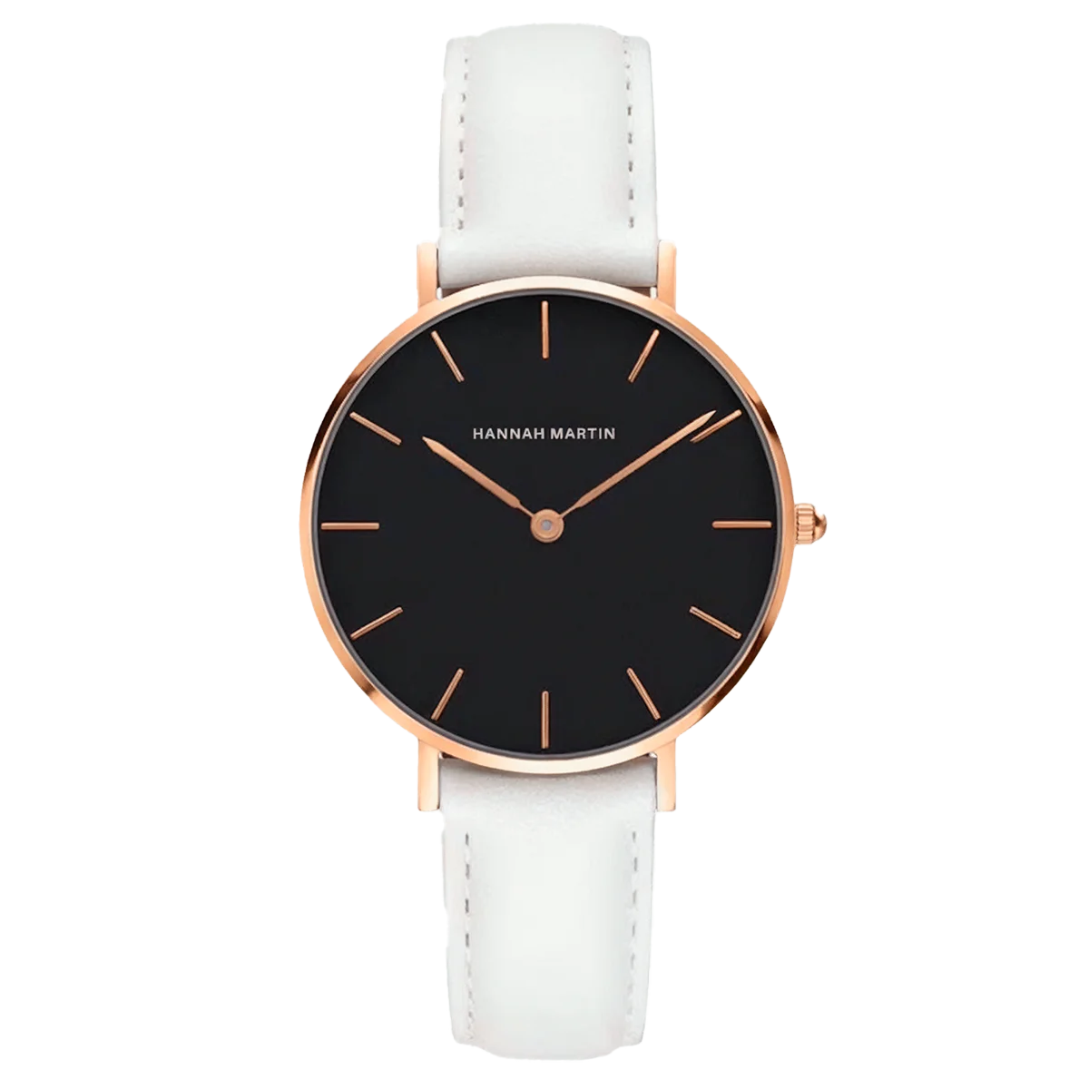 Reloj Mujer Negro y Rosé Gold Cardiff 36mm
