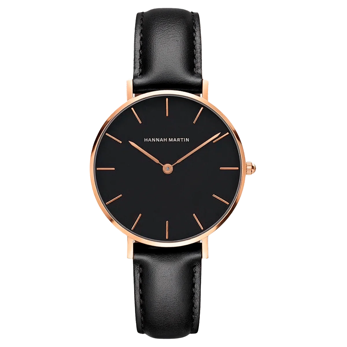 Reloj Mujer Negro y Rosé Gold Belfast 36mm