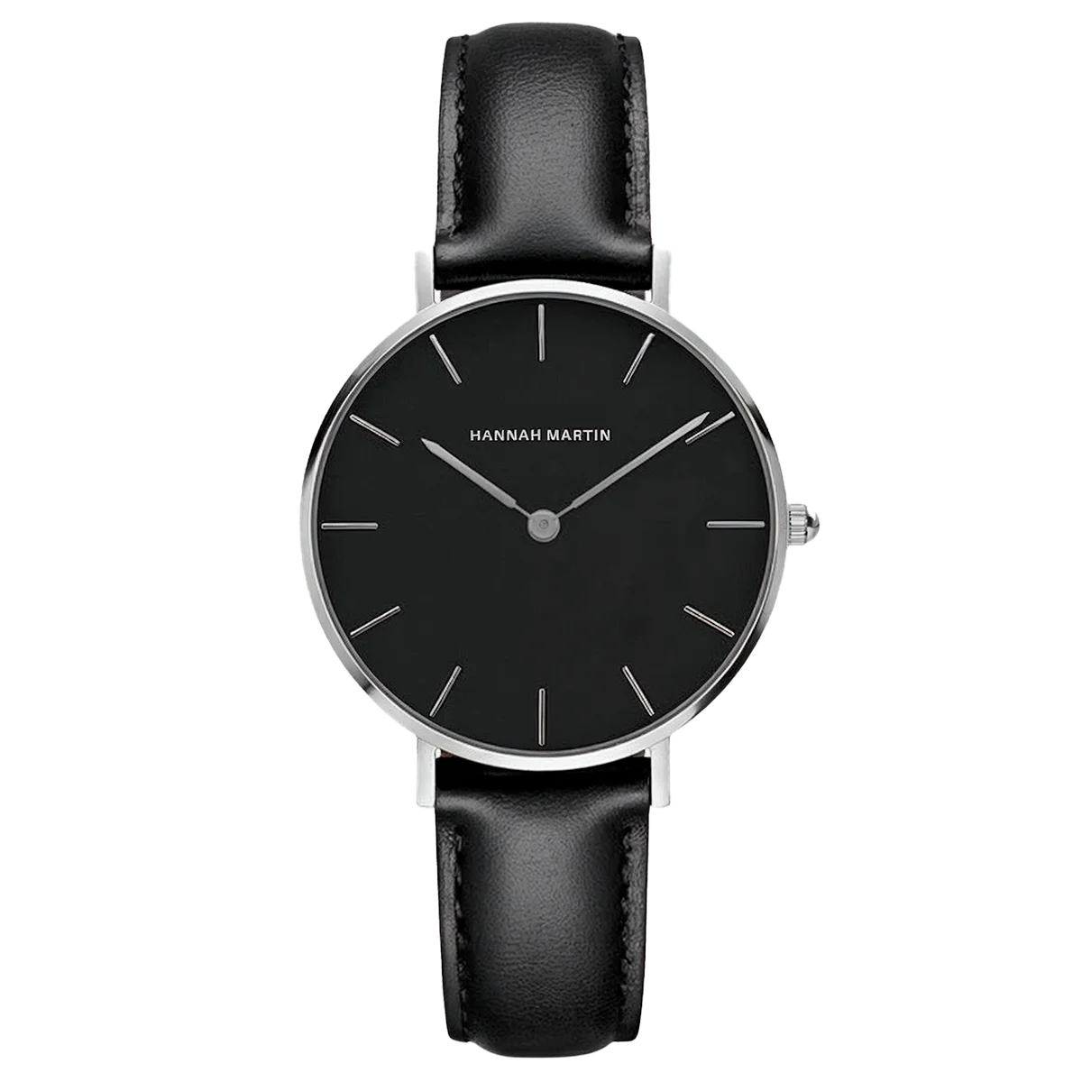 Reloj Mujer Negro y Plata Belfast 36mm