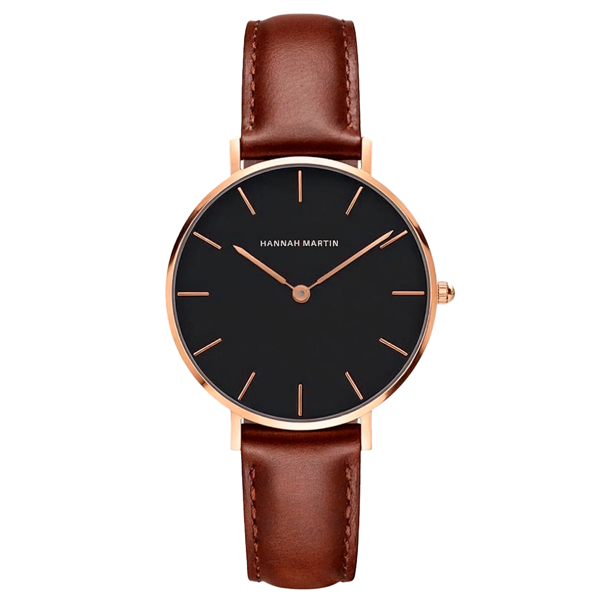 Reloj Mujer Negro y Rosé Gold Chester 36mm