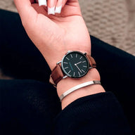 Reloj Mujer Negro Chester 36mm - Hannah Martin