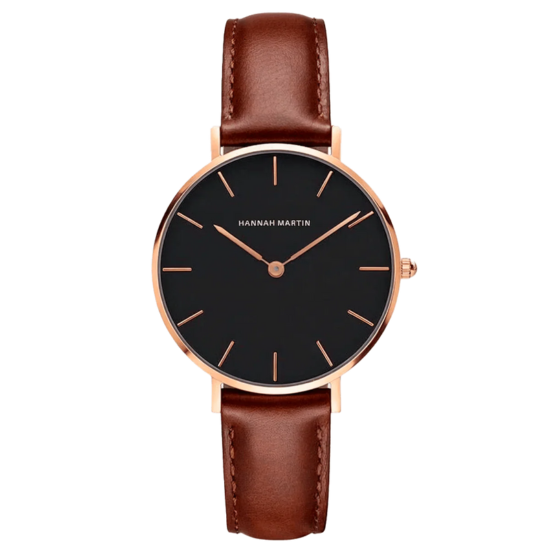 Reloj Mujer Negro Chester 36mm - Hannah Martin