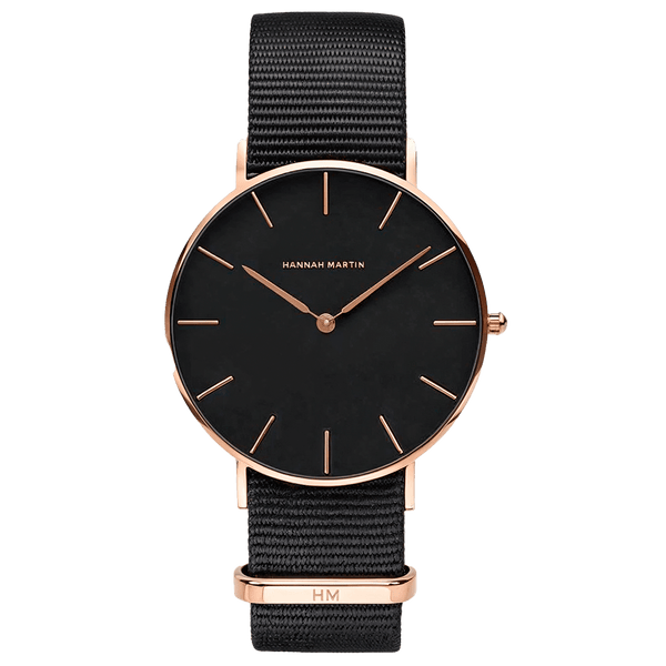 Reloj Mujer Negro Cornwall 36mm - Hannah Martin