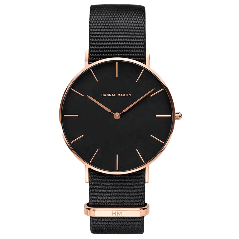 Reloj Mujer Negro Cornwall 36mm - Hannah Martin