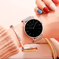 Reloj Mujer Negro Norwich 36mm - Hannah Martin