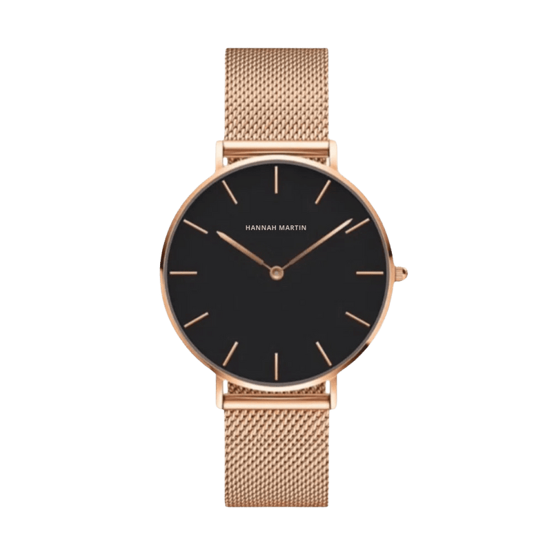 Reloj Mujer Negro Preston 36mm - Hannah Martin