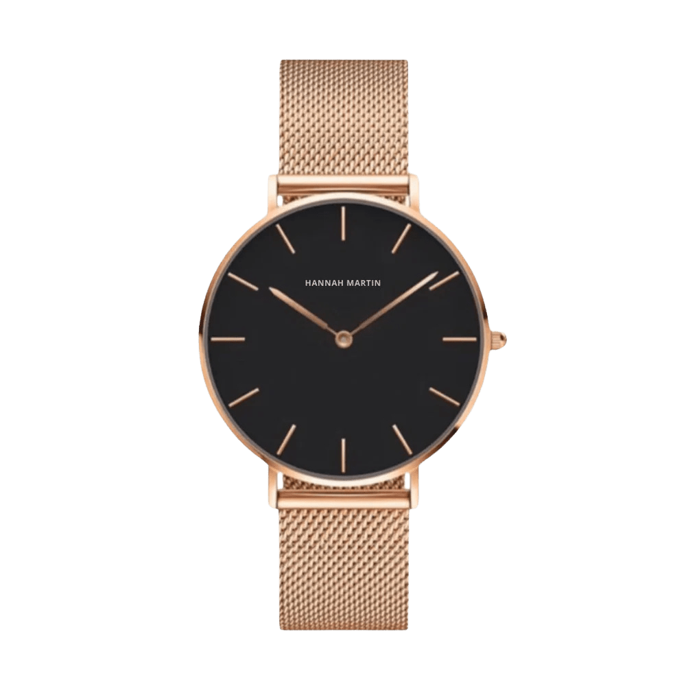Reloj Mujer Negro Preston 36mm - Hannah Martin