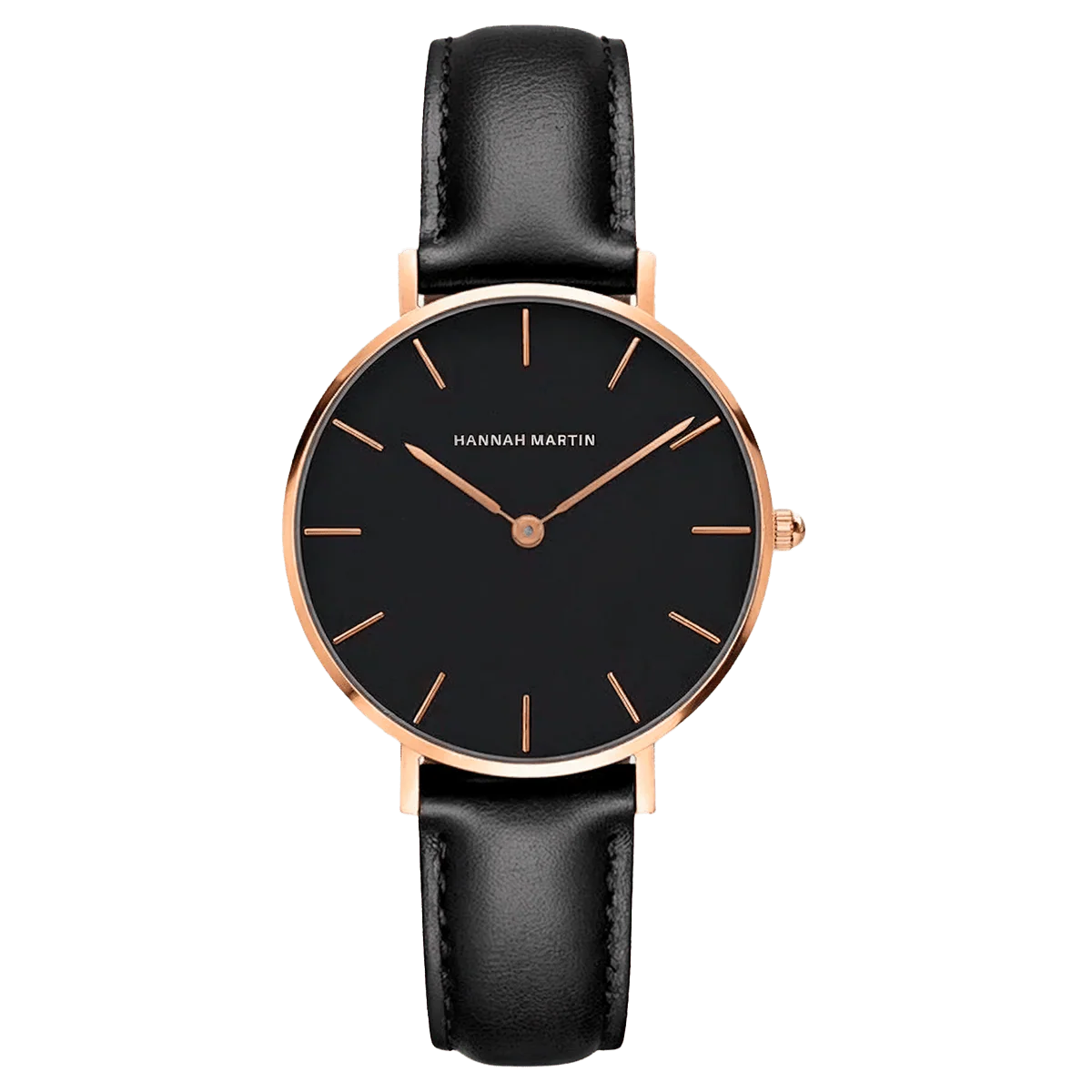 Reloj Mujer Negro y Rosé Gold Belfast 36mm - Hannah Martin
