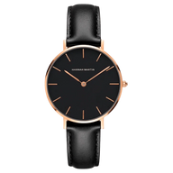 Reloj Mujer Negro y Rosé Gold Belfast 36mm - Hannah Martin